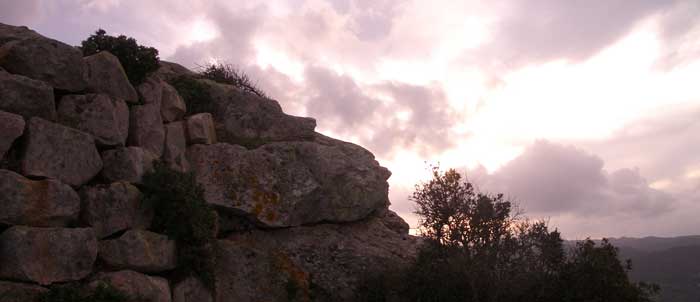 Foto tramonto Monti Ruiu